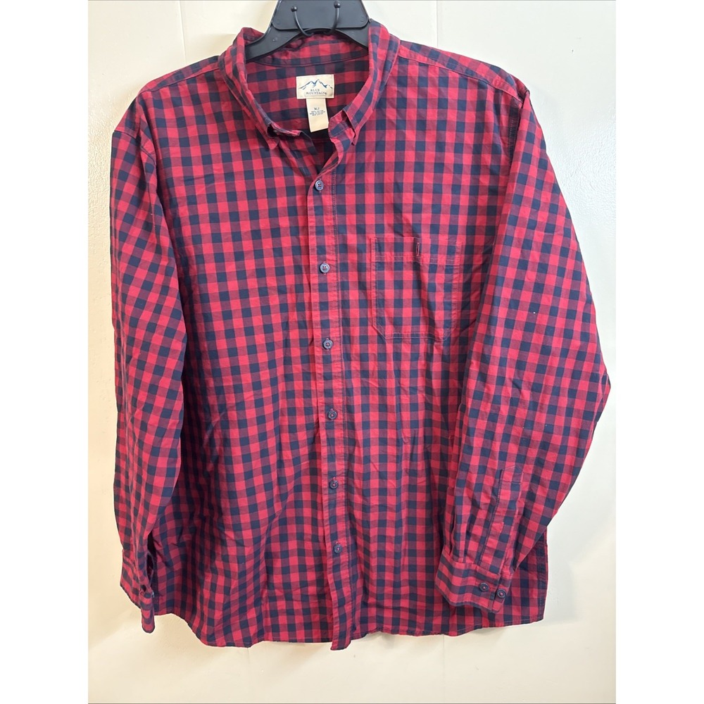 Blue Mountain Men's Plaid Button Down XLT
